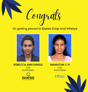 Congrats on getting placed in Quess & Infosys